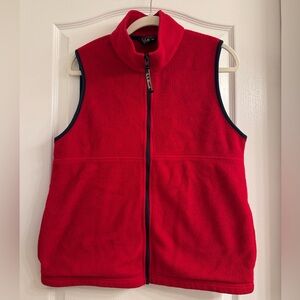 Vintage L.L. Bean Red Fleece Vest